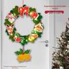 Christmas DIY Non-Woven Wreath Ornament with Lights