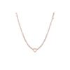 Necklace Fashionable Light Luxury Diamond Love Pendant Clavicle Chain Stainless Steel Rose Gold F Basic Packaging-original Brand Box