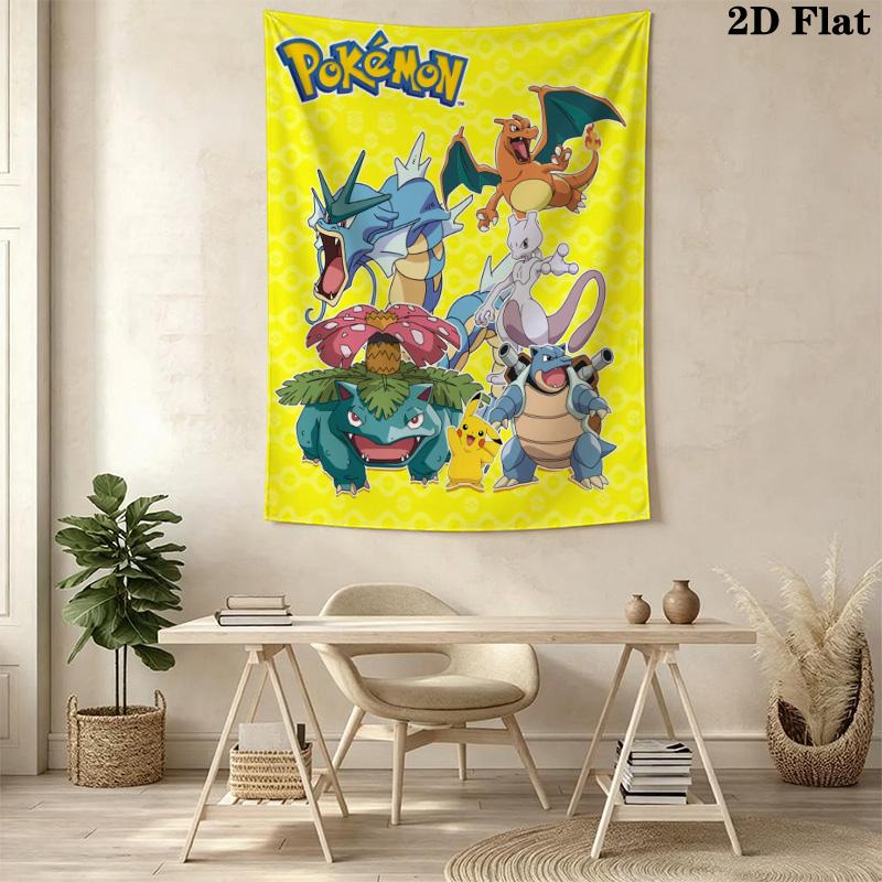 Eevee Evolution Tapestry Wall Tapestry Background Cloth Wallmounted Background Cloth Soft Atmospheric Background Cloth