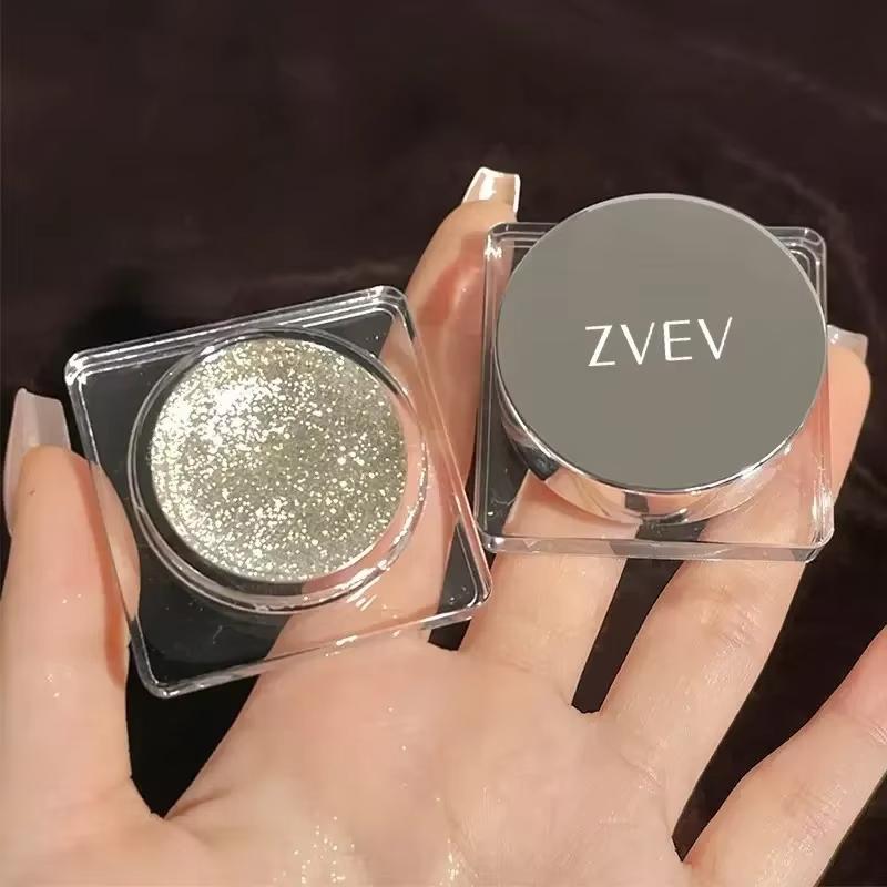 Glitter Punk Smoky Black Gelová paletka na oční stíny Metalická Tmavě stříbrná Mokré oči Zvýrazňovač stínů Pearl Pigments Kosmetika