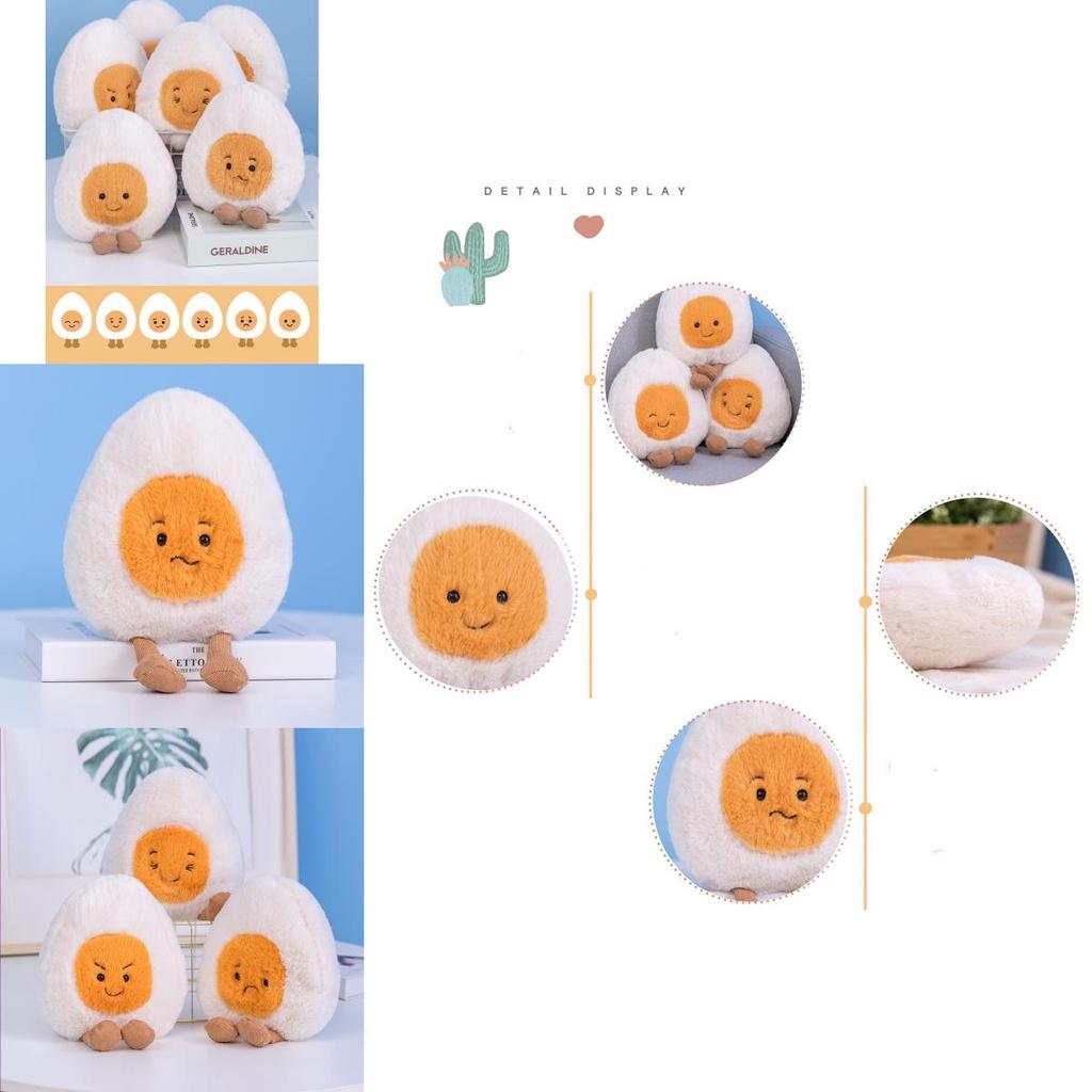 Cute Boiled Egg Plush Toy Egg Family Dolls For Fun And Comfort