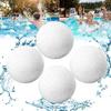 White Scum Removers Balls For Pools Stable Spa Scum Neutralizers Balls Sponge Sphere for Enhances Filtration Efficiency