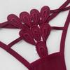 173 Water-Soluble Floral Lace Thong - Seductive & Fun Plus Size European/American T-Pants