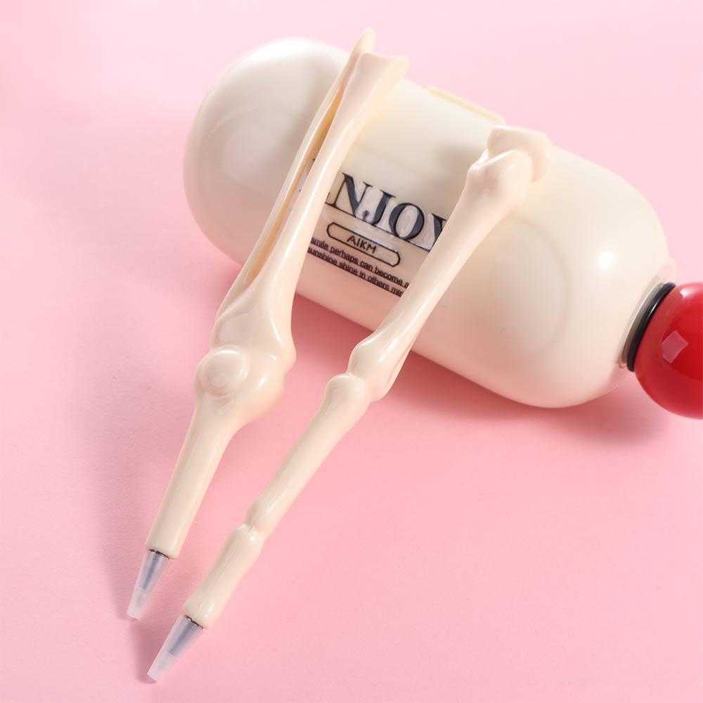 5Pcs Type 1.0 Bone Shaped School Pens Length 14.7cm Bone Shape Ballpoint Writing