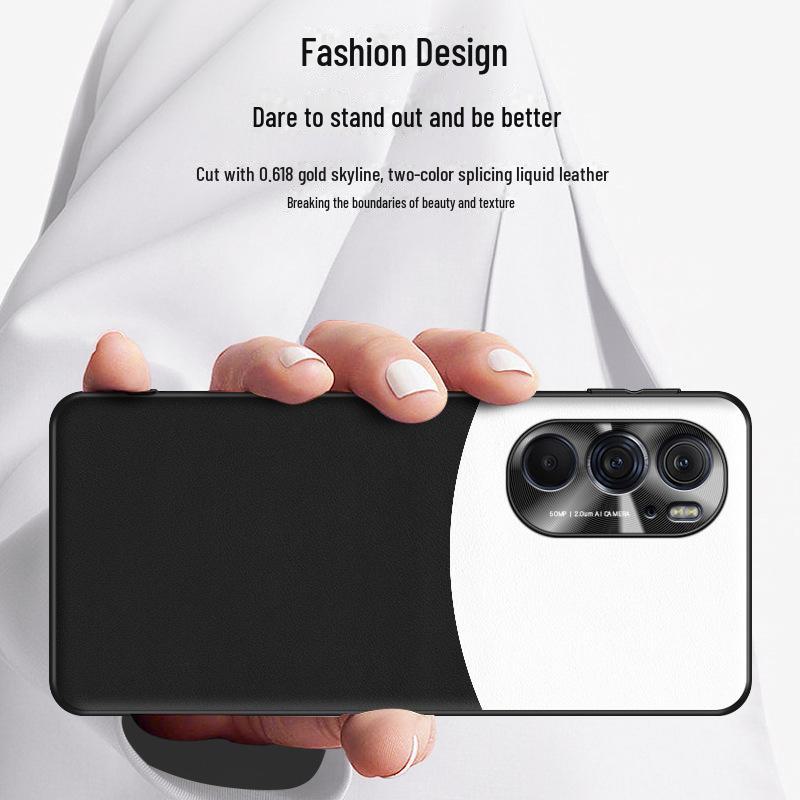 Motorola EdgeX30 Liquid Leather Protective Cover for Anti-Fall Protection - Single Piece Available