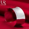 925 Sterling Silver Women's Smooth Open Bracelet Fashionable Wedding Jewelry