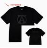 American street style Black head print short-sleeve T-shirt for men and women, loose street hip-hop rapper top