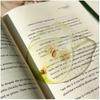 Delicate Transparent Acrylic Apple Bookmark Reading Mark Student Gift Premium Feeling Cute Grape Tomato Bookmarks