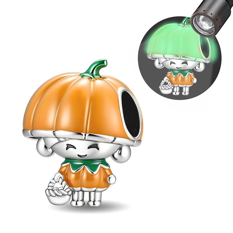 Copper Pumpkin Halloween Dark Phantom Devil Fit Diy Bracelet Necklace Making Gift Of High Quality Fine Jewelry