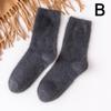 Women's Autumn And Winter Warm Mink Fleece Tube Socks Plush Sleep Socks Mid Calf Hosiery Sock