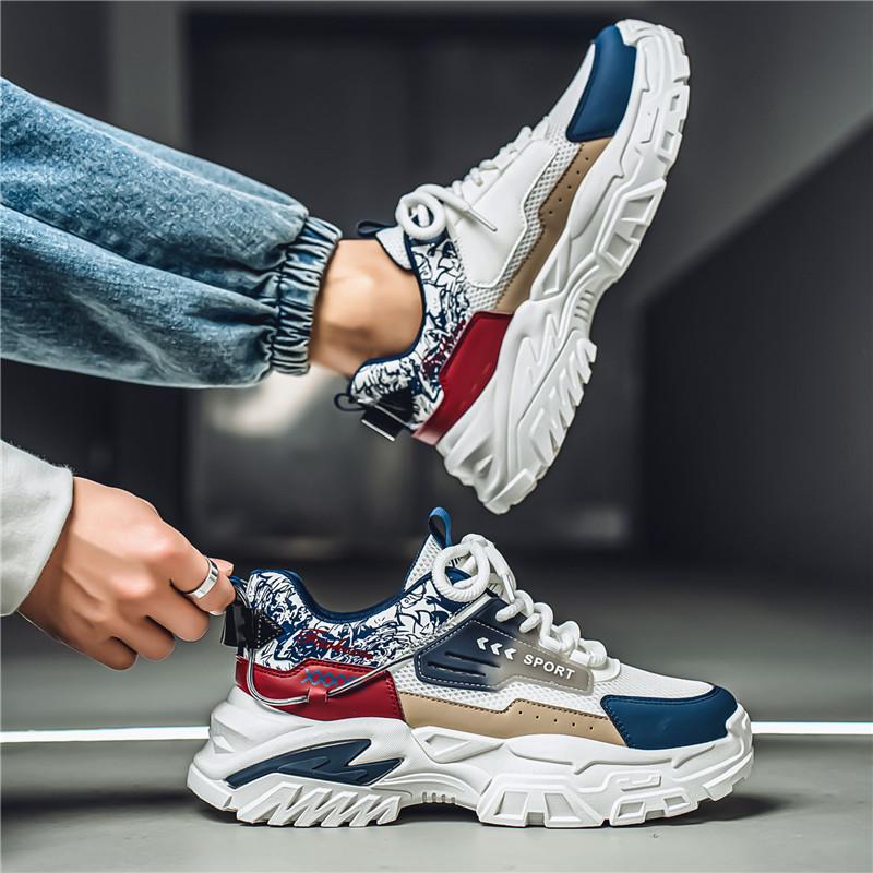 2026 Nuove Scarpe da Uomo Personalizzate Versatili alla Moda Sportive e per il Tempo Libero in Rete con Suola Spessa Comode alla Moda