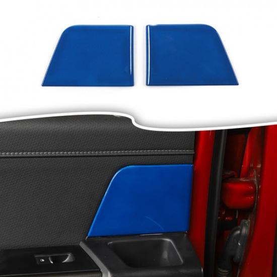 Interior Rear Door Handles Panel Trim Cover Accessories For Ford F150 + Blue