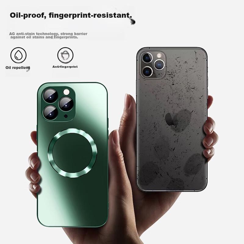 Case for Apple IPhone 11 Pro Max, IPhone 11 Pro Max Protective Cover, Magnetic Charging, Ultra-Thin, Full Protection, Shockproof,, Dark Green