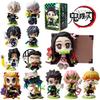 Demon Slayer Tanjiro Kamado Nezuko figurine de dessin animé anime boîte aveugle statue créative personnalisée modèle ornement boîte cadeau surprise
