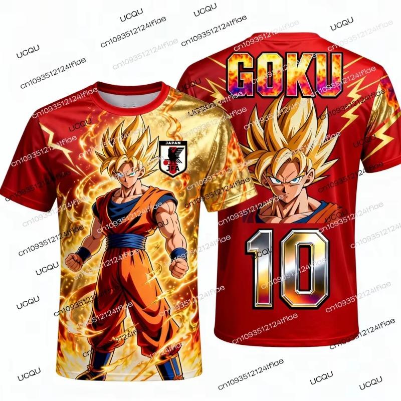 Summer Dragon Ball T Shirt Kids Tops Tee Anime Figures Son Goku Super Saiyan T-shirt Boys T-shirts Children Clothes Short Sleeve