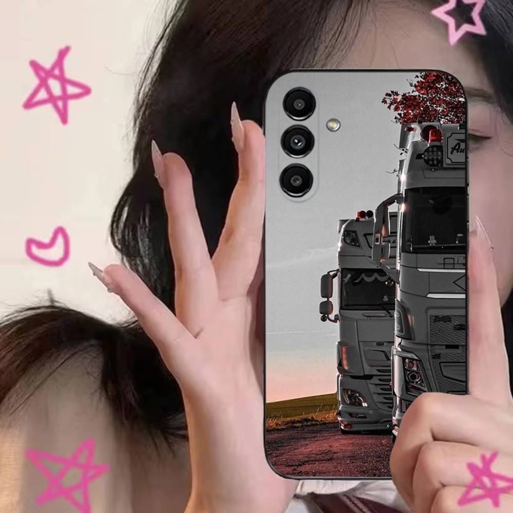 Car V-Volvo-s-Trucks Phone Case For Samsung S24,S21,S22,S23,S30,Ultra,S20,Plus,Fe,Lite,Note,10,9,5G Black Soft Cover