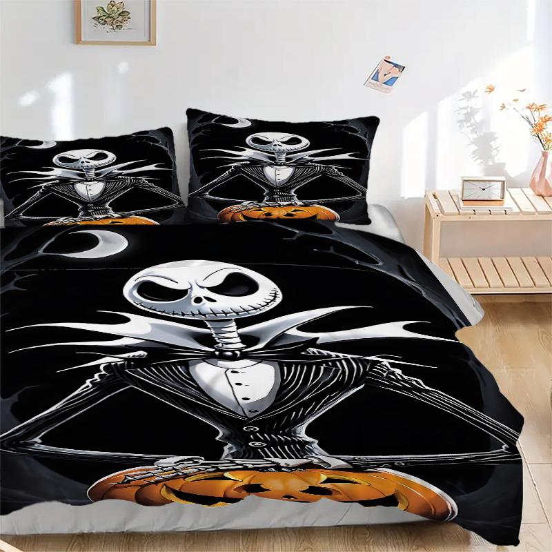 3Pcs Nightmare Before Christmas Bedding Sets For All Sizes New 3D Printed Bed Cover Comforter Duvet Cover Pillowcase Bedroom Decoration
