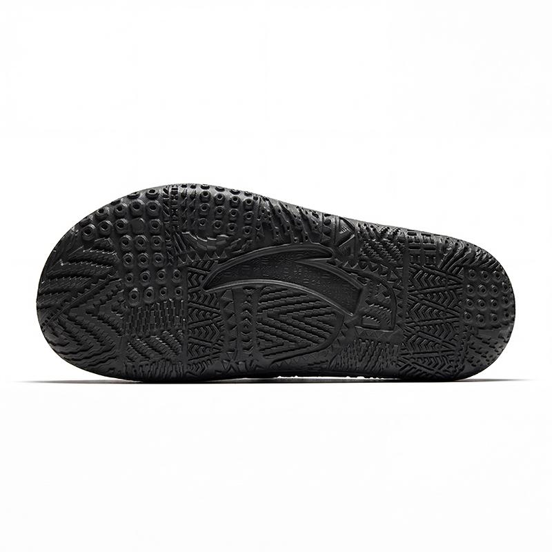 Anta Hela Slide Fashion Comfortable Trendy Versatile Lightweight Basketball Slides Men Slides Basic-Black 112621811-2