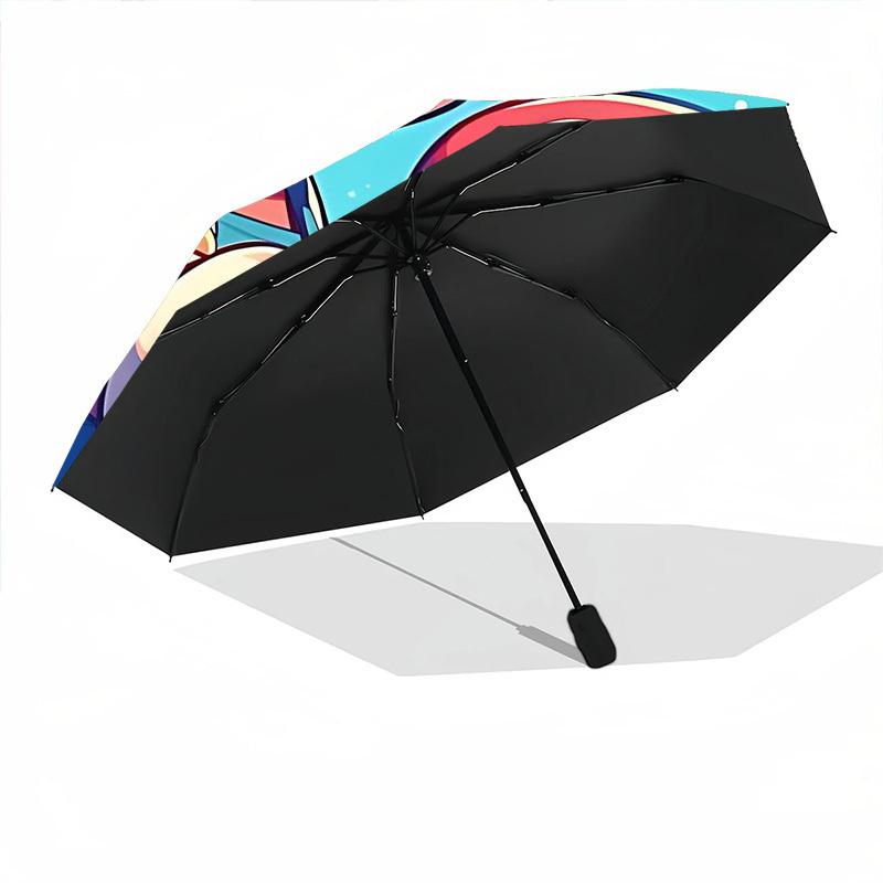 1pc Mario Automatic Open/Close Umbrella   Compact Travel Umbrella, 8 Rib Heavy Duty, Perfect for Women & Men    A0923170