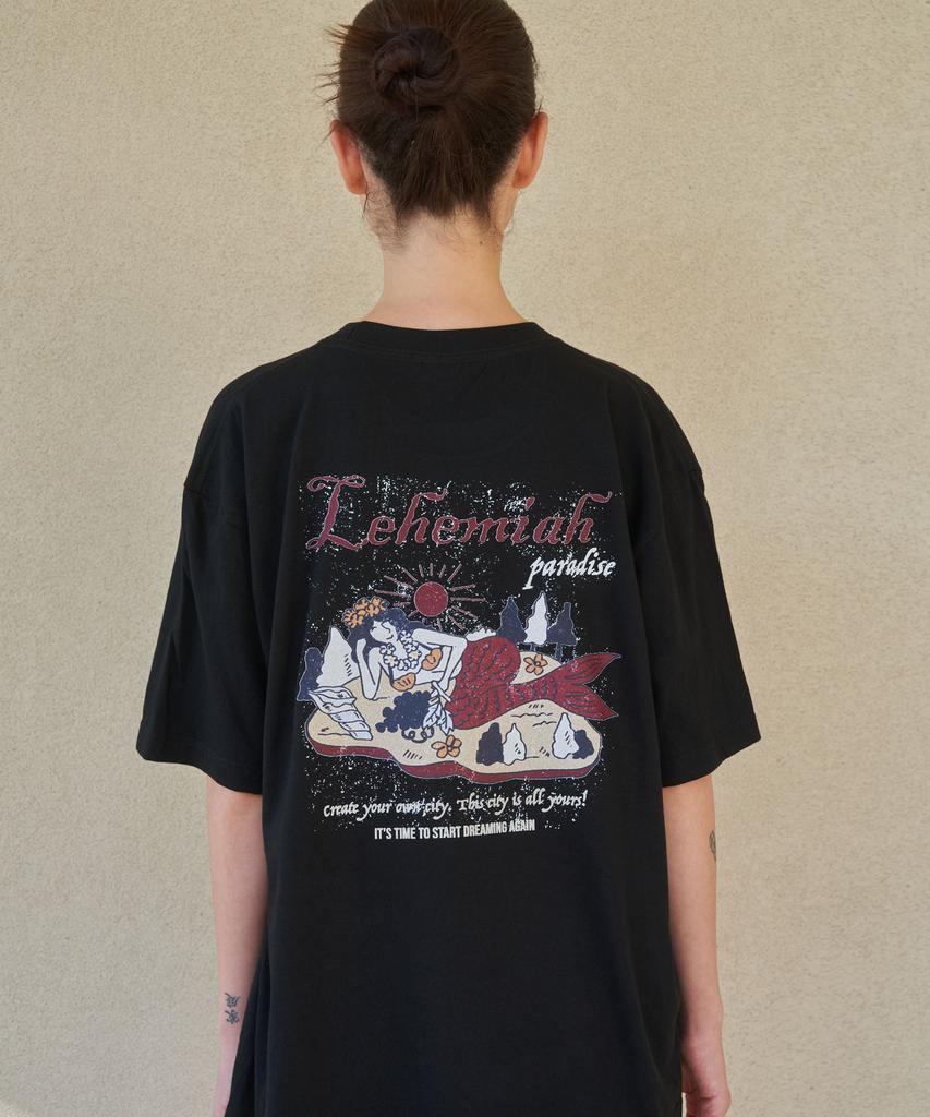 Leuhemia (Oversize) Mermaid Land _ Black
