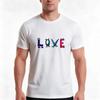 Wordbot Love Tshirt Summer Casual Cotton Tee Oversized Streetwear Tops Vintage Graphic Print Loose Fit Short Sleeve