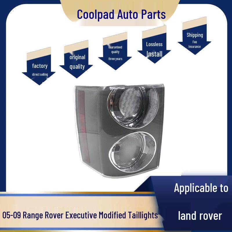 Smoked Black Rear Taillight for 2006-2009 Land Rover Range Rover Executive - Modified Rear Brake Light.