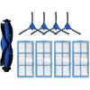 Compatible for Proscenic 850T Robotic Vacuum Cleaner Replacement Kit Mop Pad Replacement Parts Main Side Brush Hepa Filter Accessories(8 Pcs)