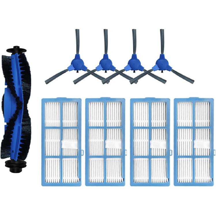 Compatible for Proscenic 850T Robotic Vacuum Cleaner Replacement Kit Mop Pad Replacement Parts Main Side Brush Hepa Filter Accessories(8 Pcs)