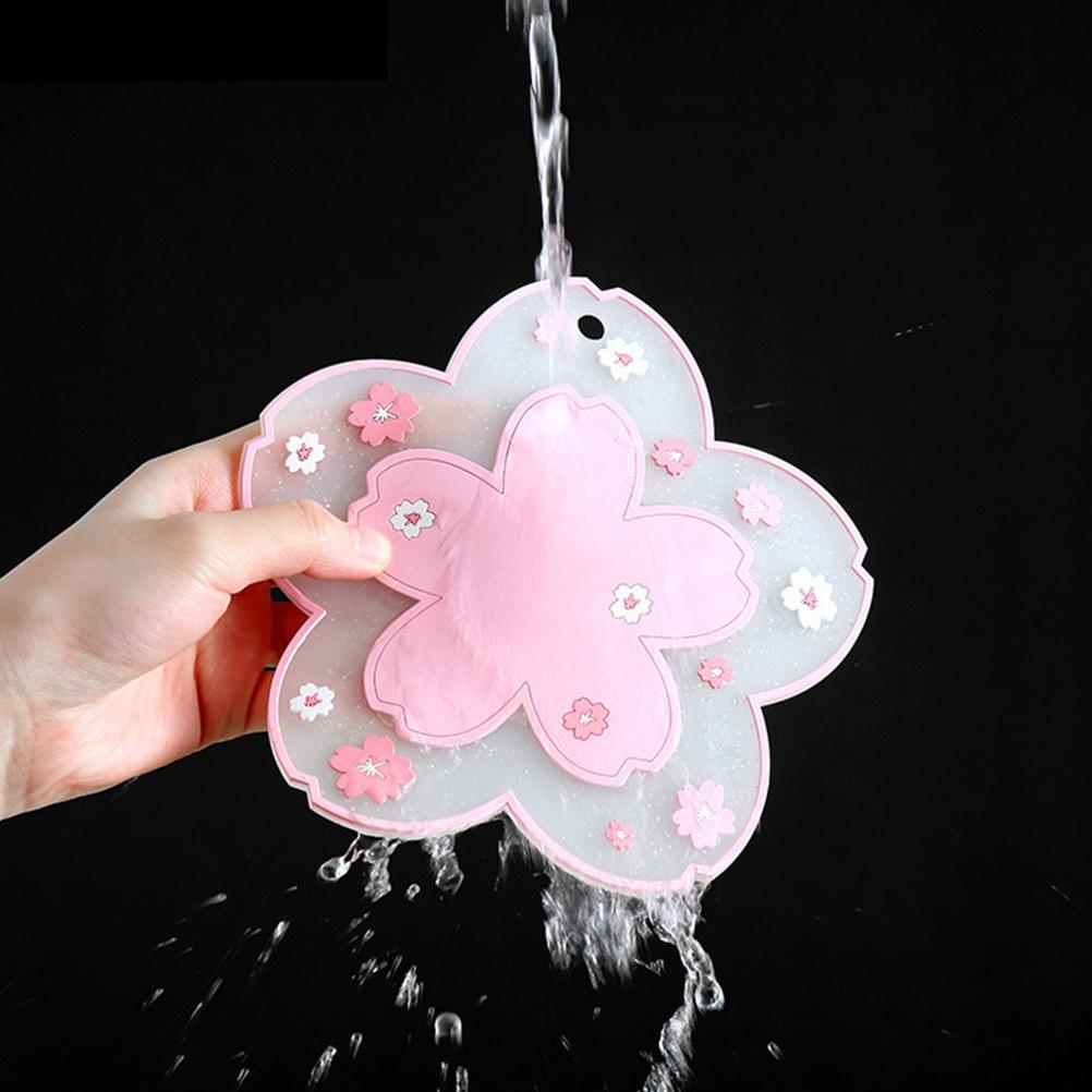 Cherry Blossom Heat Insulated Table Mat Drink Coasters Multifunctional Nontoxic Non Slip Table Protector Mats
