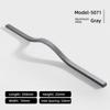 Aluminum Alloy Cabinet Pull Handle Multiple Sizes Brushed Wardrobe Door Pull Long-bar Sleek Curved Furniture Handle