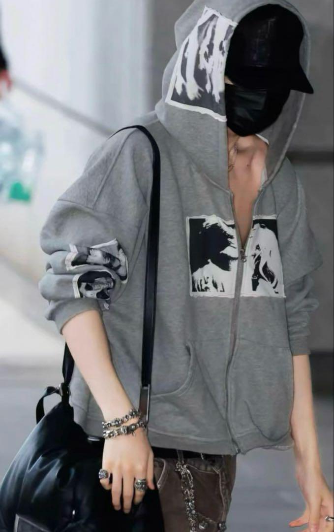 

[Б/У] ТОЛСТОВКА С АППЛИКАЦИЕЙ ПРИНТА bastardPUNK, которую носила Ники