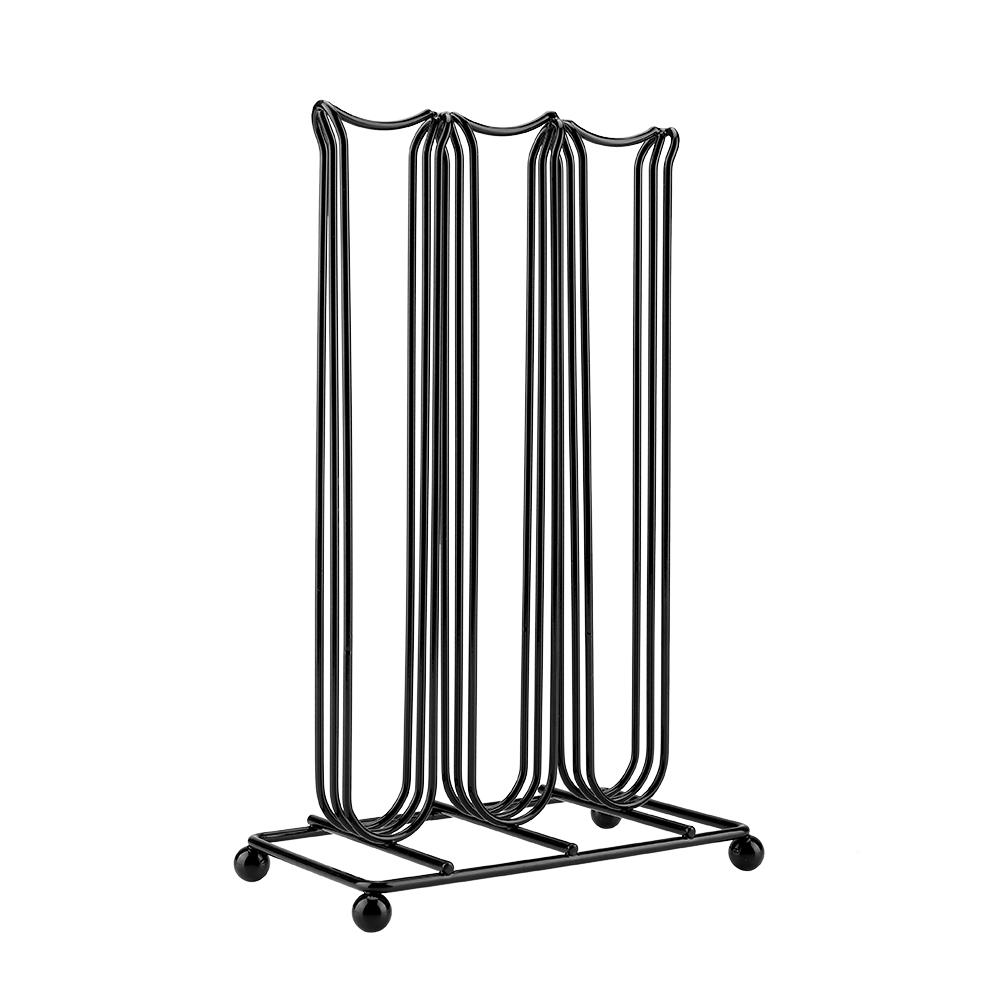 Coffee Capsule Storage Rack, Black   Plated Iron, 42 Capsules, Simple and Elegant Design, Large Capacity, Robust Use with Coffee Capsule Holder,