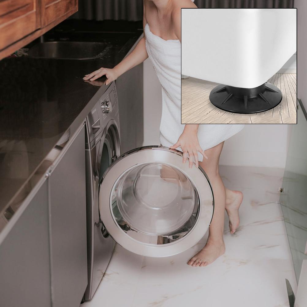 4PCS Washer Dryer Stabilizer Pads Antivibration and Anti Walk Pads Washing Machine Mats