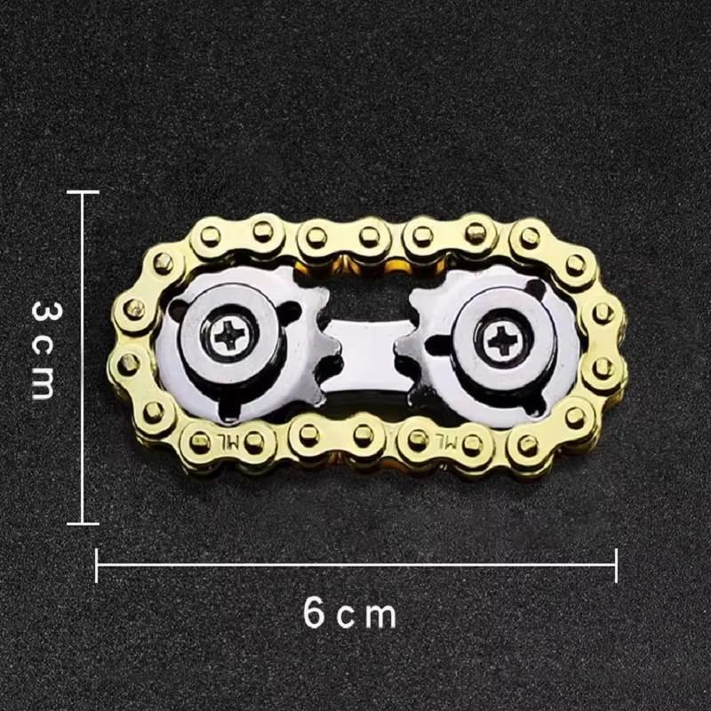 Sprockets Flywheel Fingertip Gyro Fidget Spinner Antistress Anxiety Metal Bike Chains Edc Spinner Fidget Toys For Adult Kids