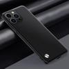 EUCAGR Luxe PU Leer Telefoonhoesje Voor iPhone 17 Pro Max 17E 16E 15 14 13mini 12 Pro Max Effen Huid Schokbestendig Zachte Achterkant
