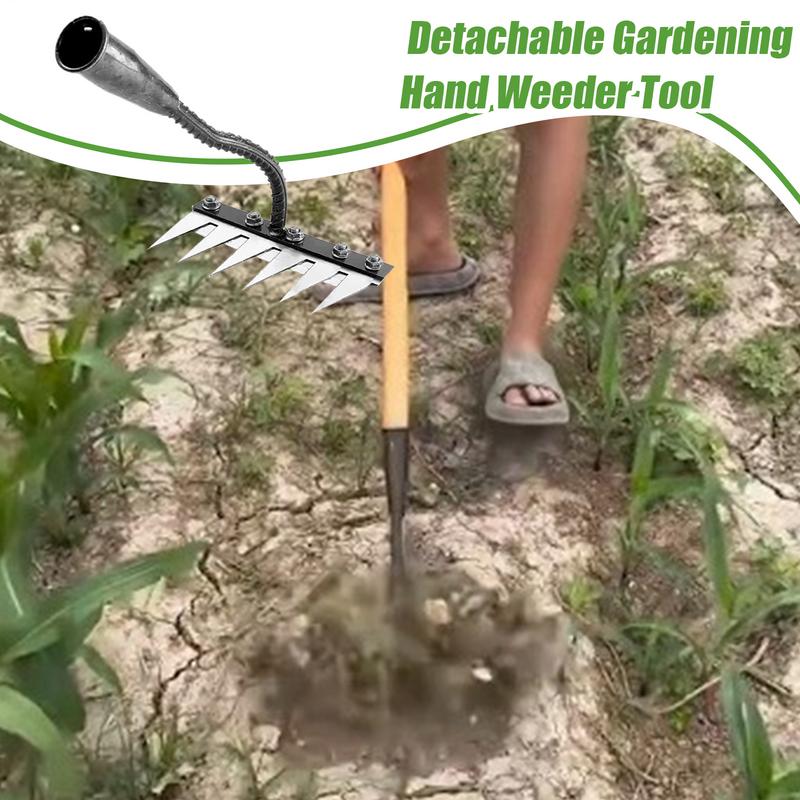 Multifunctional Hand Weeder for Garden Weeding Hoe Rake Hand Weeder Tool Detachable Remover Weeder Durable Garden Weeding Tool
