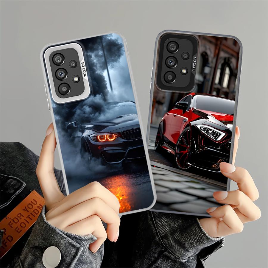 Back Phone Cover Case for Xiaomi Redmi A5 14C 10C 13C 9T 12C A1 A2 Plus 9C K60 Smoke Handsome Sports Car
