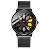 SVJ High-End Men's Quartz Watch: Three-Dimensional Hollow C63 Design with Genuine Wheel Hub.