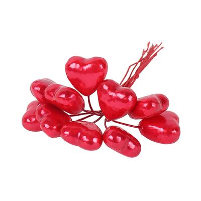 Plastic Artificial Flower Stamen Handmade DIY Bouquet Heads for Christmas Wedding Gift Decoration 6Pcs