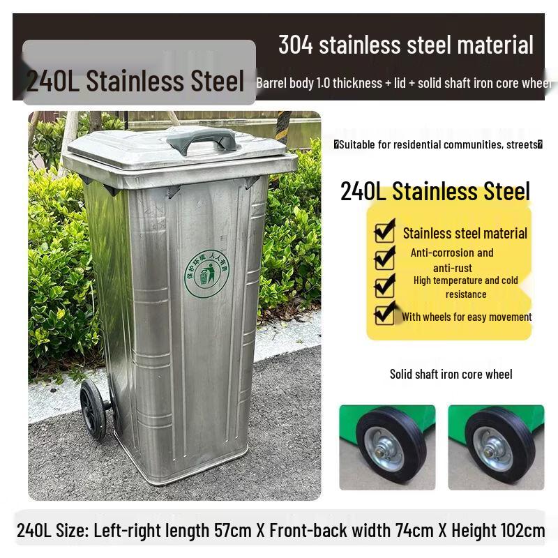 Commercial Heavy-Duty Outdoor Waste Bins