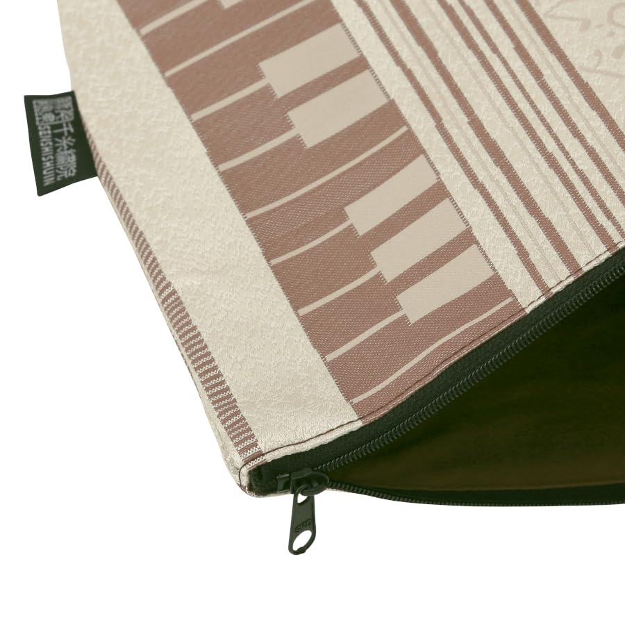 Senshishuin Nishijin Brocade Stamp Book Case Flaxen Waltz Pouch/Shrine (Lined) (Large)