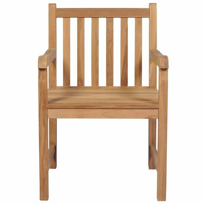 Maison Exclusive - Chaises de jardin lot de 8 avec coussins anthracite Bois teck