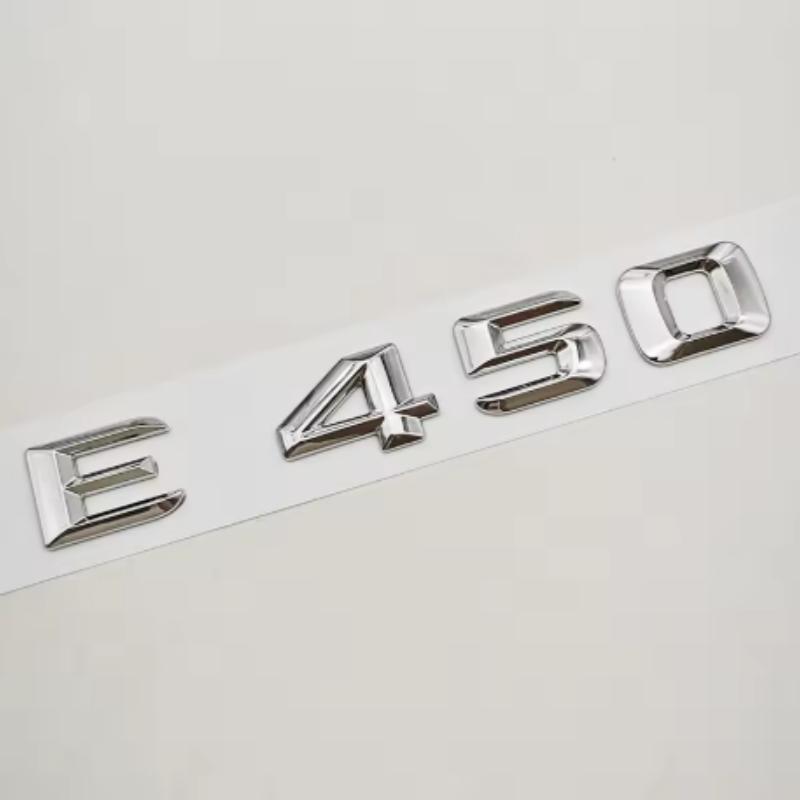 Logo Lettre de Voiture 3D ABS E400 E450 4MATIC Autocollant Emblème Coffre Arrière Pour Classe E E400 E450 W213 Accessoires de Queue Auto