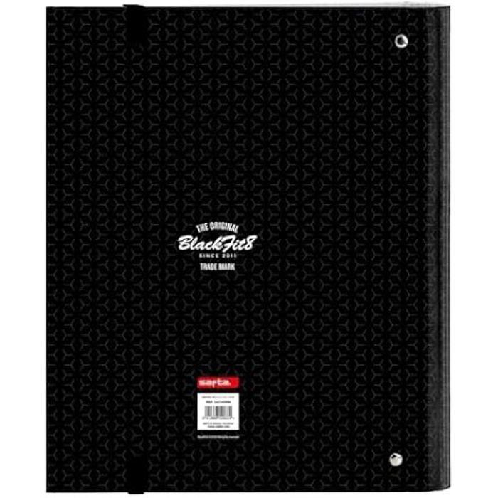 Segregator - BLACKFIT8 - OLD SCHOOL - 4 ringi 35 cm - 100 kartek A4 - Twarda okładka