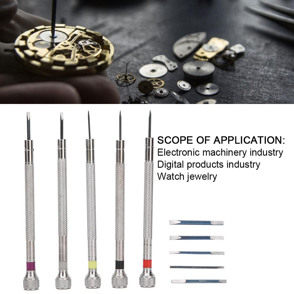 Watch Screwdrivers Spring Steel Slot Watch Repairing Screwdrivers Watch Repair Tools