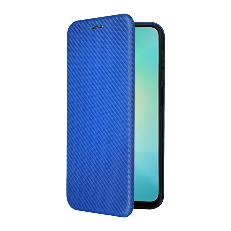 For Samsung Galaxy A26 5G Luxury Flip Carbon Fiber Skin Magnetic Adsorption Protective Case For Galaxy A26 5G Phone Bags