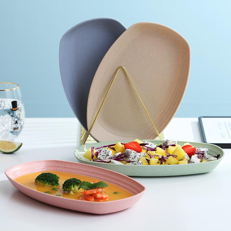 Ovaal Bord Voedselbewaarbak Westers Pizza Ontbijt Fruitschaal Is Populair Servies Snackbord Fruitkom Schaalbord Servies