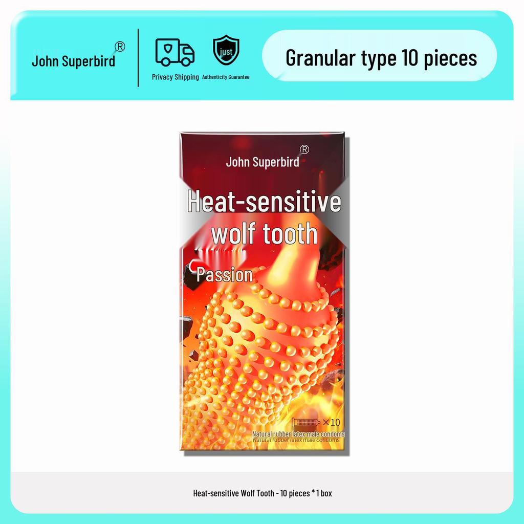 Q-point Ultra-thin Clitoral Stimulating Beaded Condoms - Long-lasting and Safe for Men