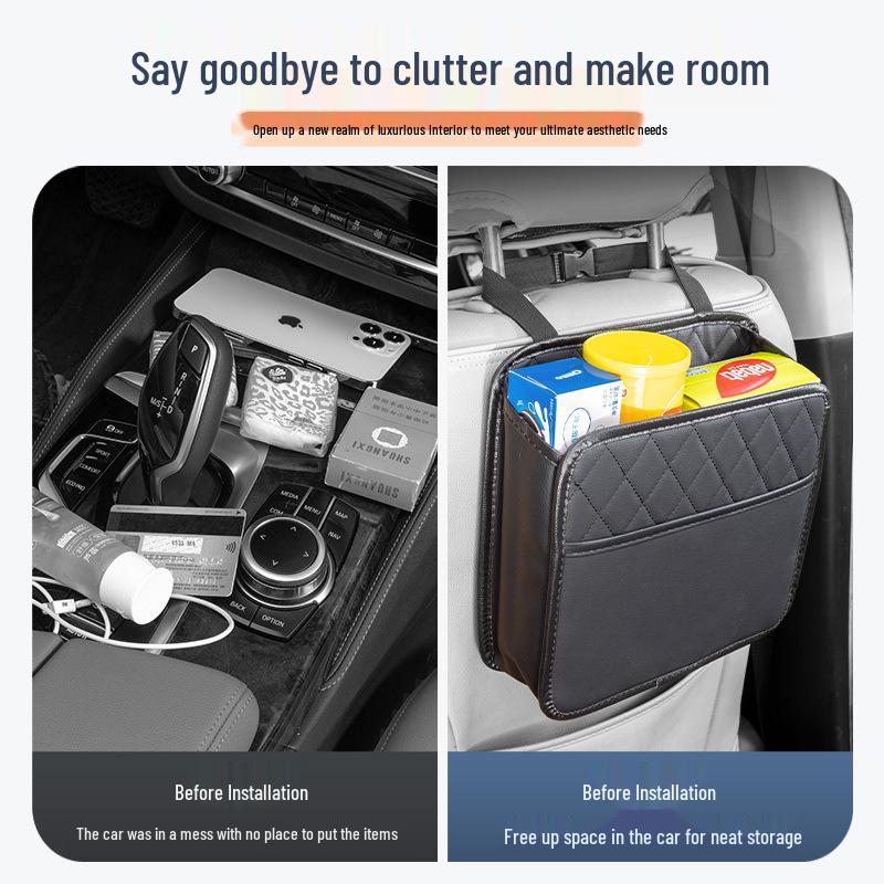 Car Seat Back Organizer: Storage Bag & Interior Decor Accessory