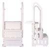 Reinforced Pool Ladder Anti-Slip Plastic Pool Escalator Lightweight Above Ground Pool Step for Various Sizes Swimming Pools